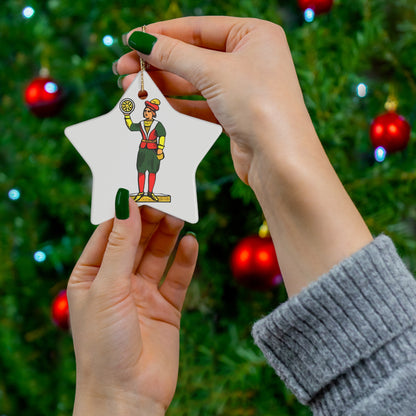 The Queen of Coins Ceramic Ornament