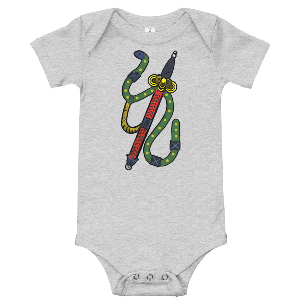 Vintage Asso Di Spade Baby Short Sleeve Onesie