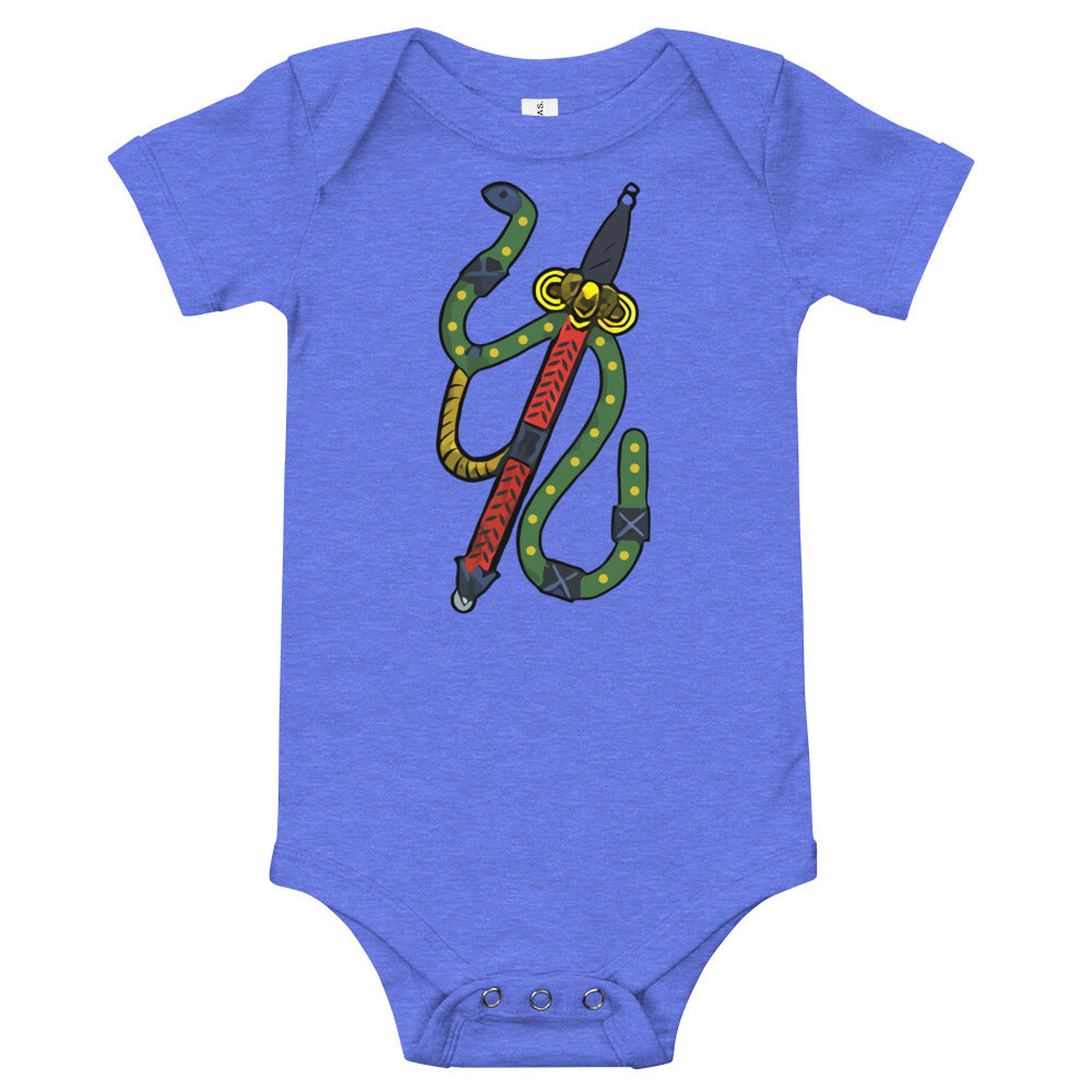 Vintage Asso Di Spade Baby Short Sleeve Onesie