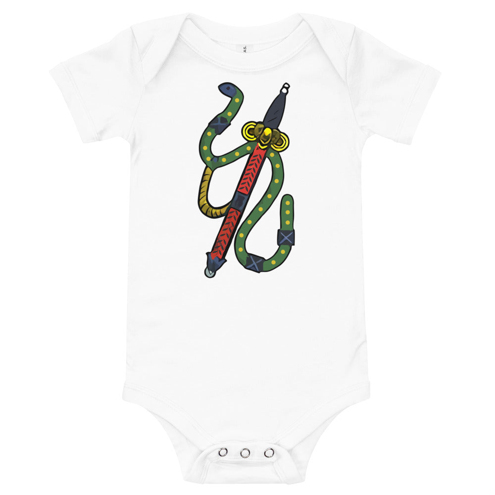 Vintage Asso Di Spade Baby Short Sleeve Onesie