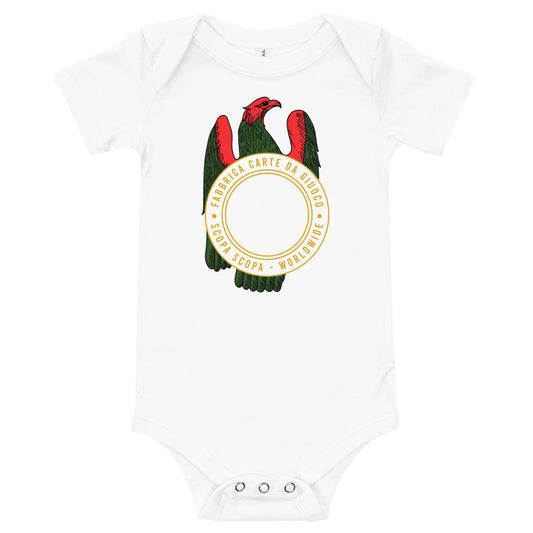 Sicilian Ace of Coins / Asso Di Denari Baby Short Sleeve Onesie