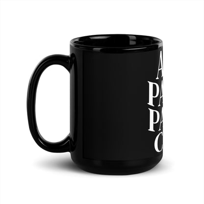 Anti Pasto Pasta Club Black Glossy Mug