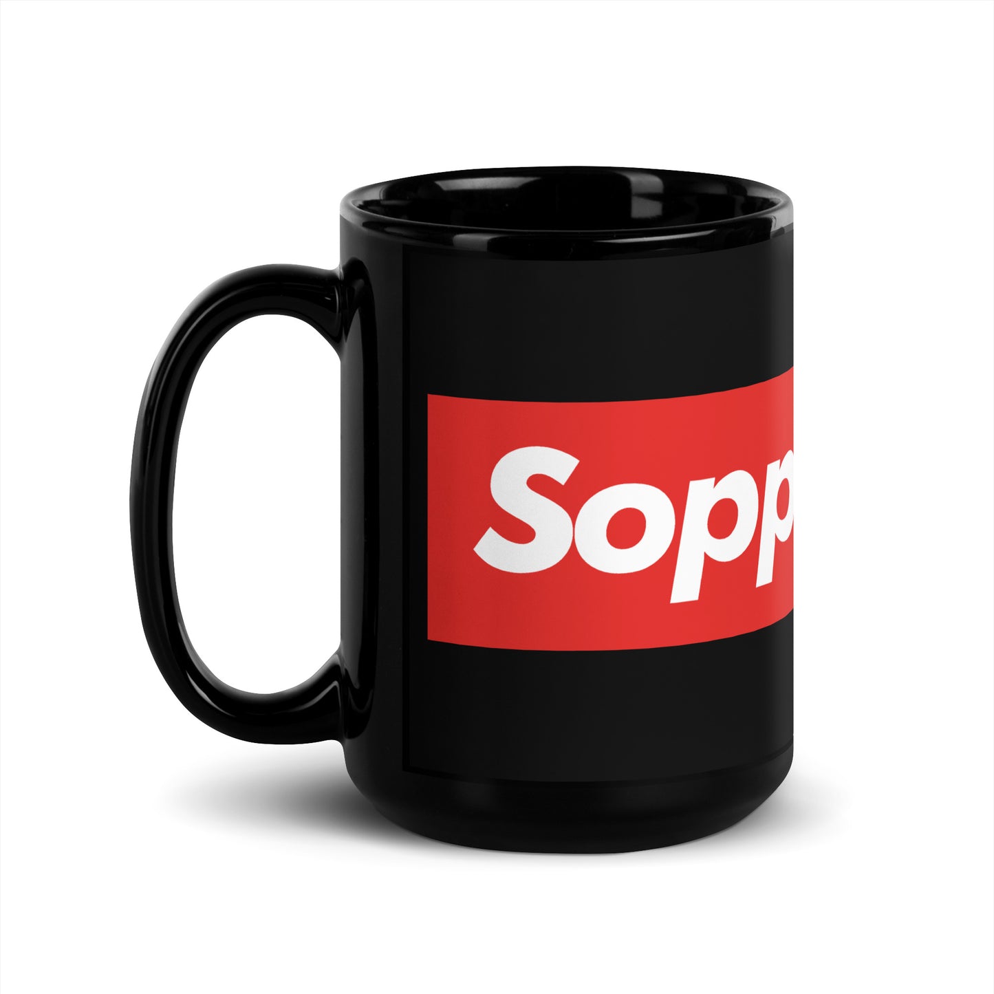 Soppressata Black Glossy Mug