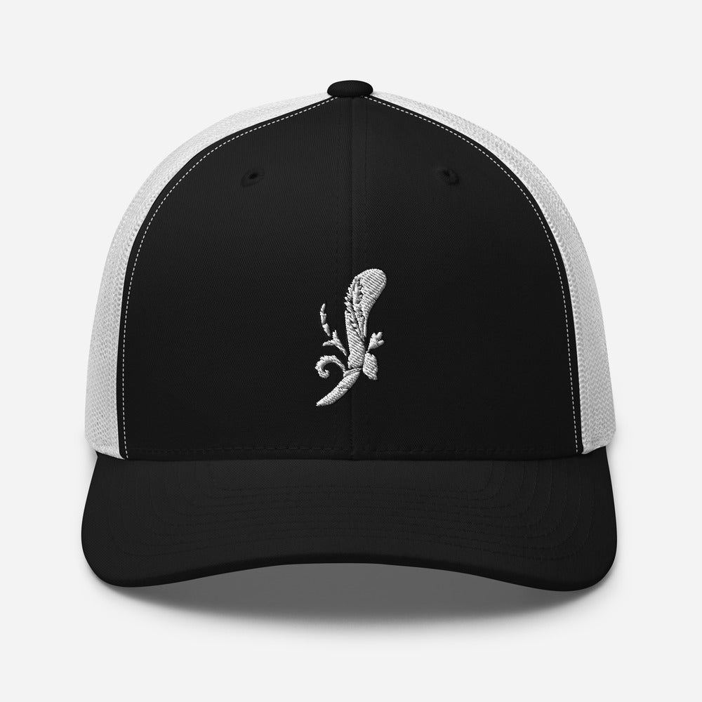 White Ace of Clubs Trucker Hat