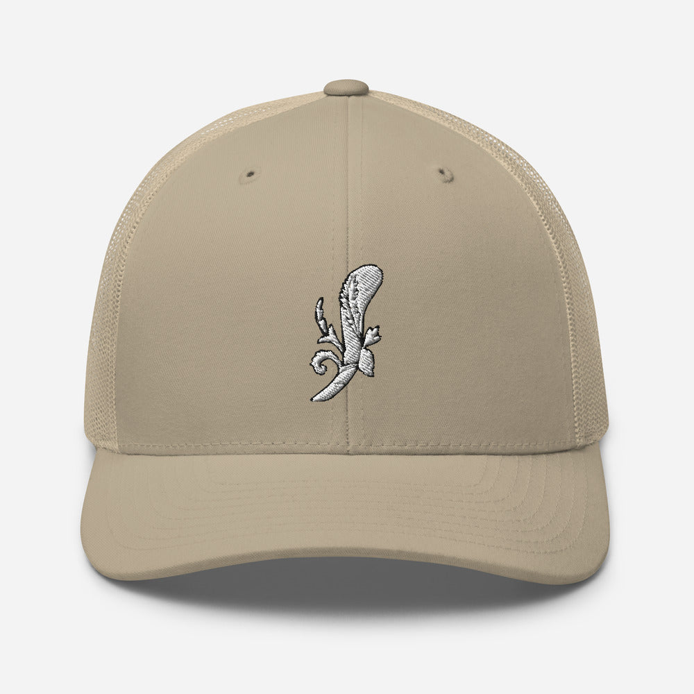 White Ace of Clubs Trucker Hat