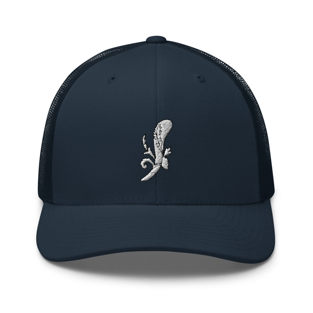 White Ace of Clubs Trucker Hat