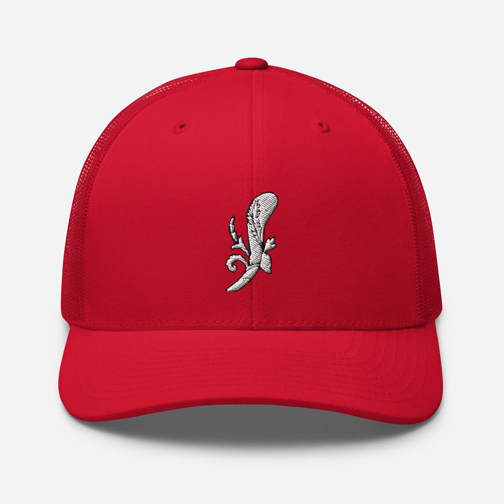 White Ace of Clubs Trucker Hat