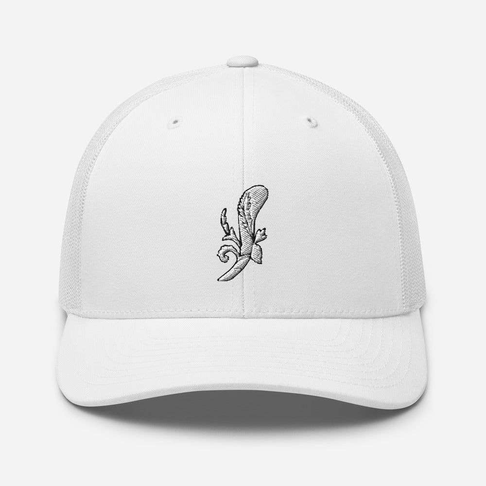 White Ace of Clubs Trucker Hat