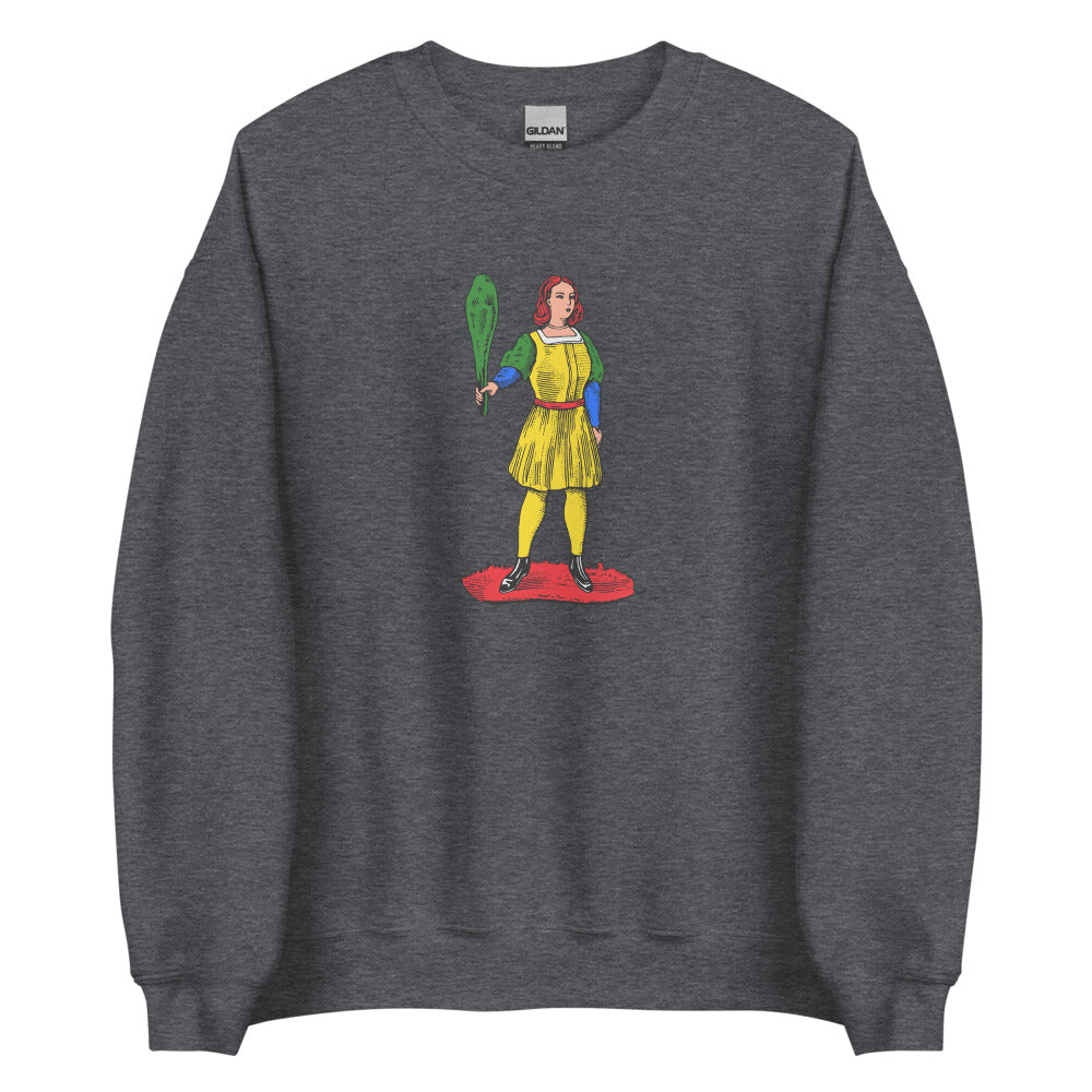 Sicilian Queen of Clubs / La Donna Di Bastoni Women’s Sweatshirt