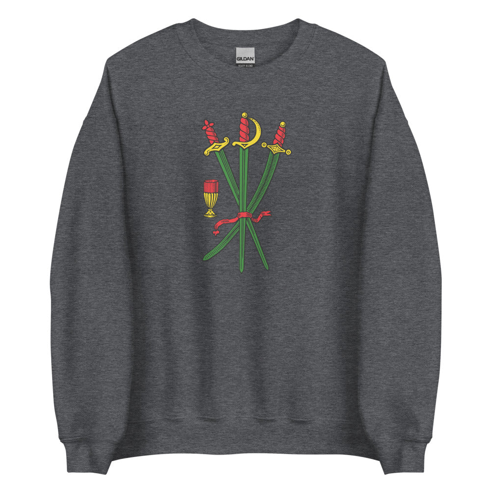 Sicilian Three of Swords / Tre Di Spade Women’s Sweatshirt