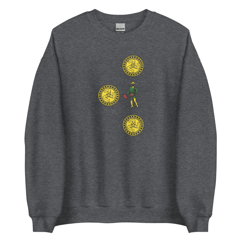 Sicilian Three of Coins / Tre Di Denari Men’s Sweatshirt