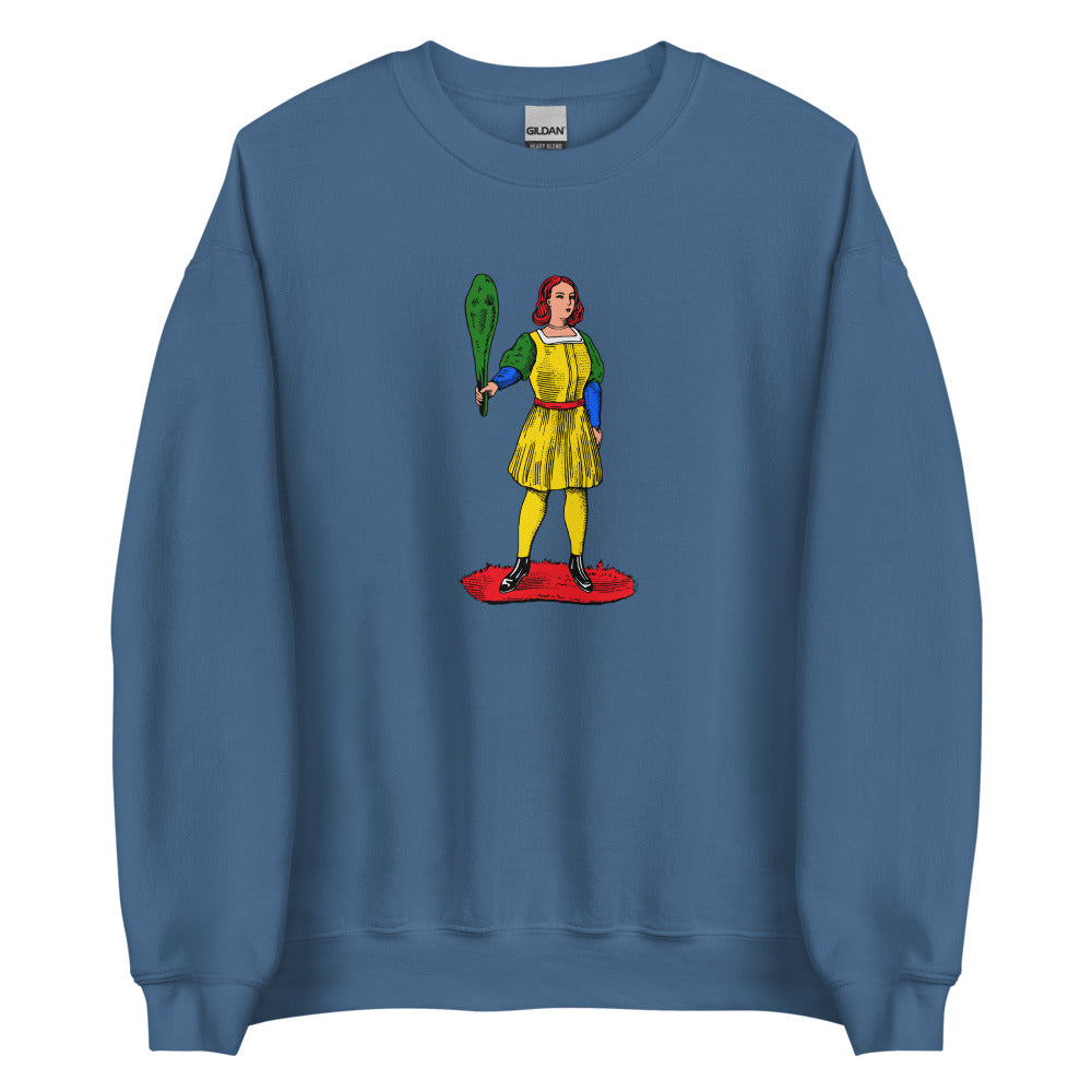 Sicilian Queen of Clubs / La Donna Di Bastoni Women’s Sweatshirt