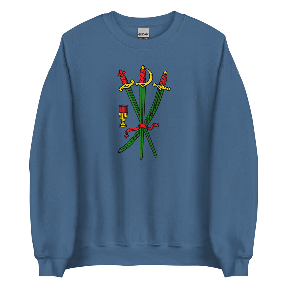 Sicilian Three of Swords / Tre Di Spade Women’s Sweatshirt