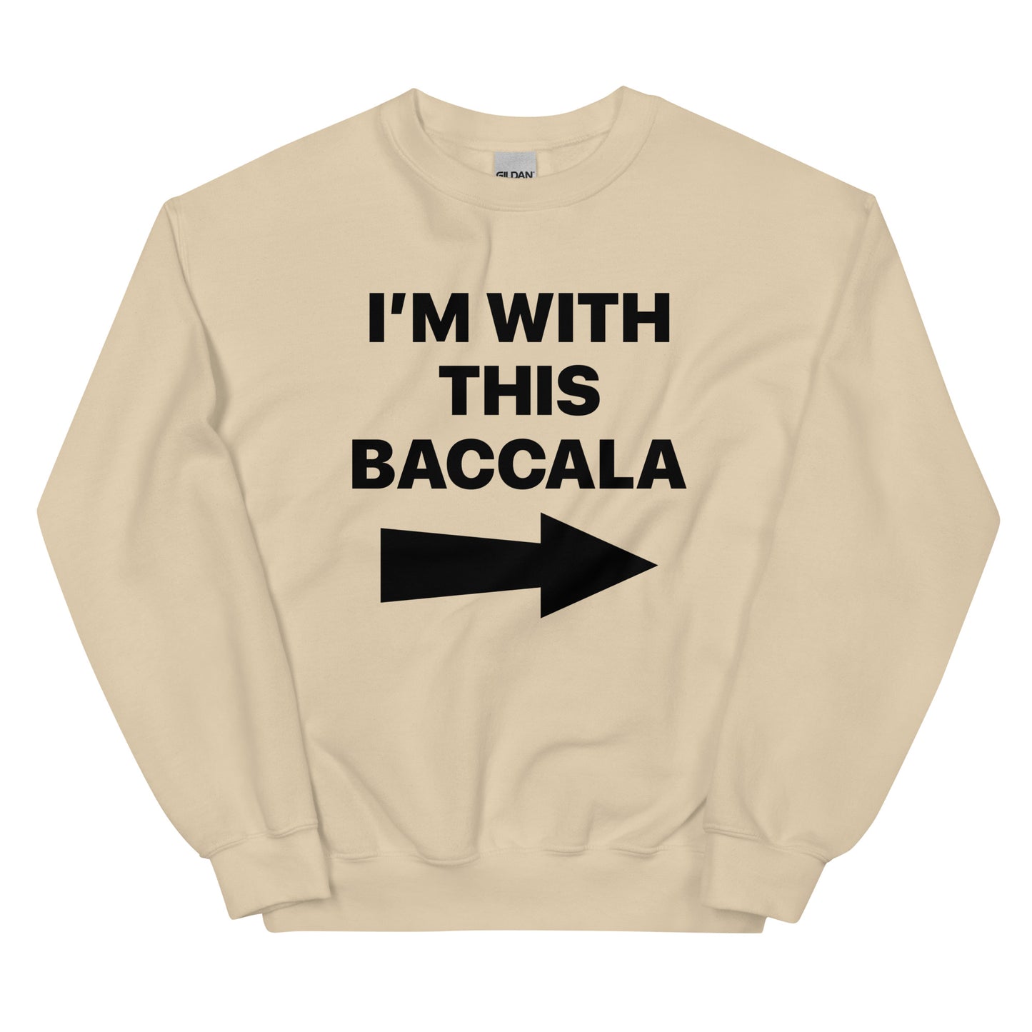 Baccala Black Font Women's Sweatshirt