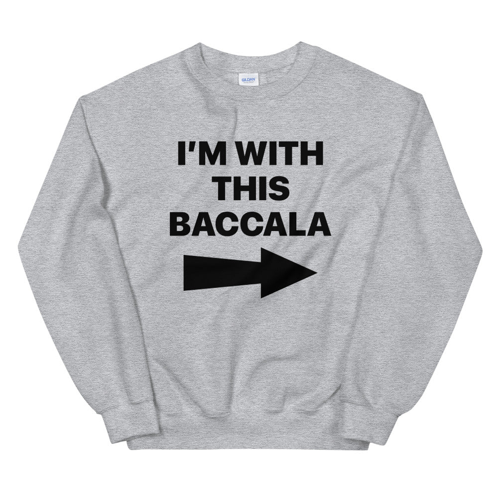 Baccala Black Font Men's Sweatshirt