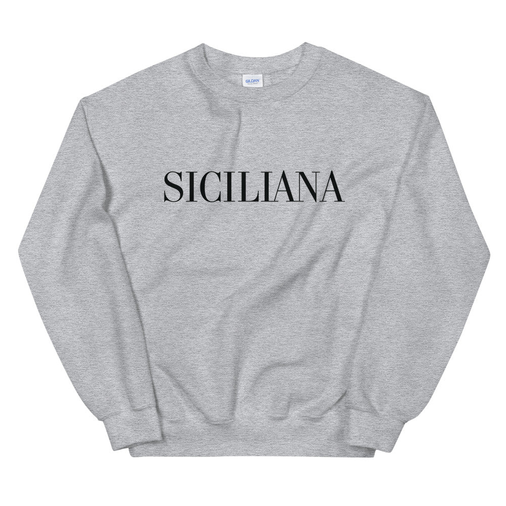 Siciliana Black Logo Women's Sweatshirt