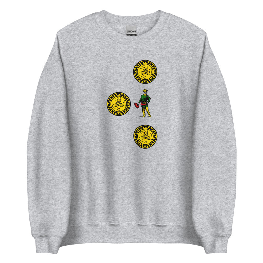 Sicilian Three of Coins / Tre Di Denari Men’s Sweatshirt