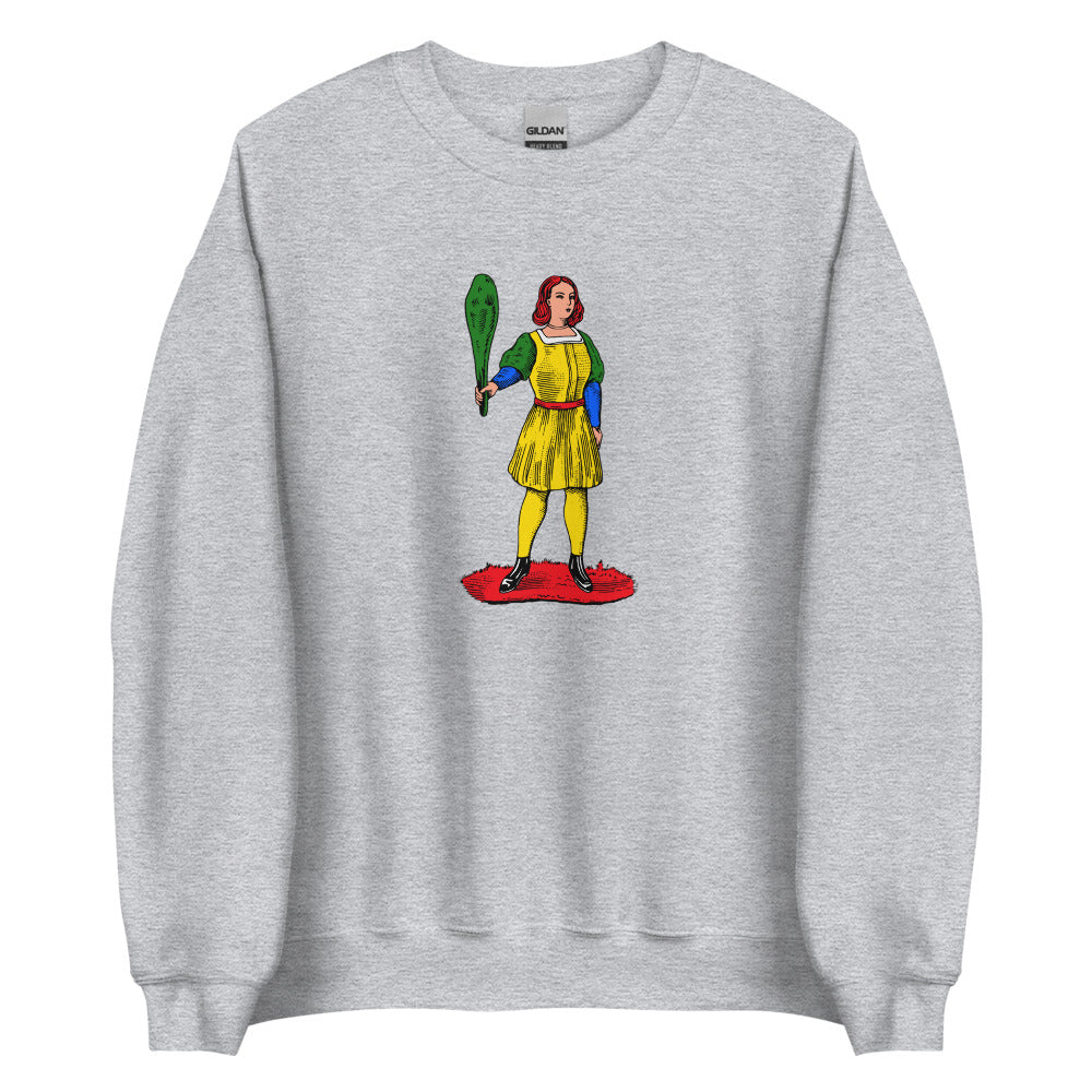 Sicilian Queen of Clubs / La Donna Di Bastoni Men’s Sweatshirt