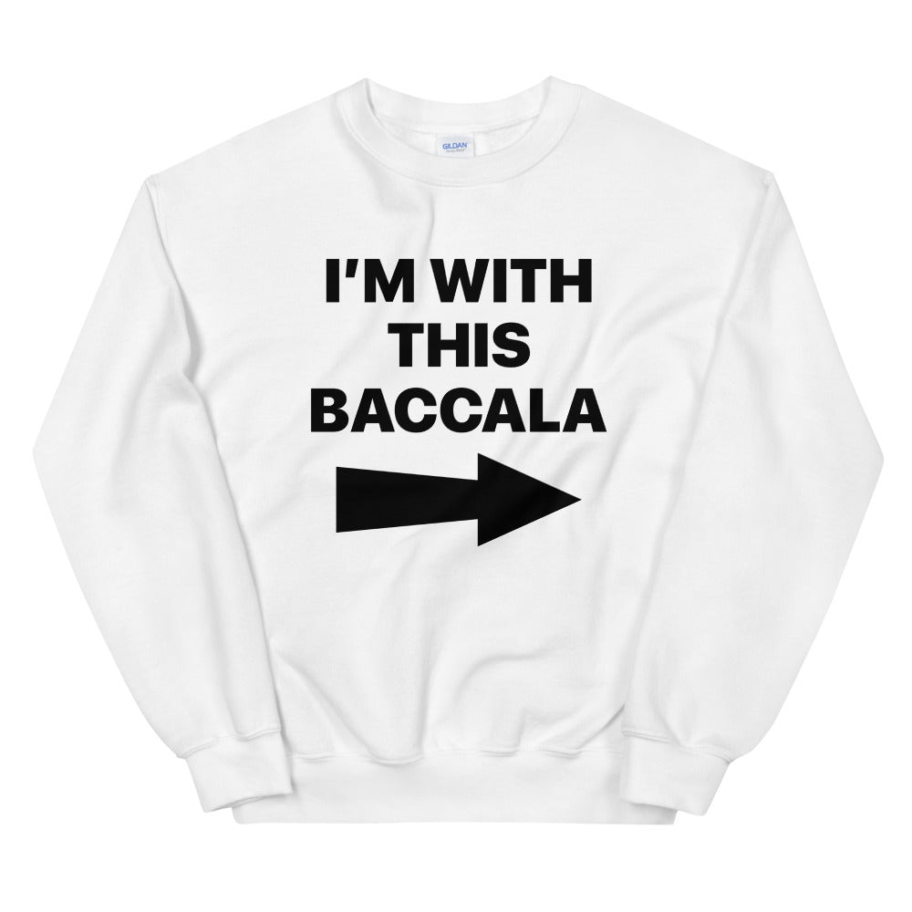 Baccala Black Font Men's Sweatshirt