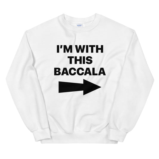 Baccala Black Font Men's Sweatshirt