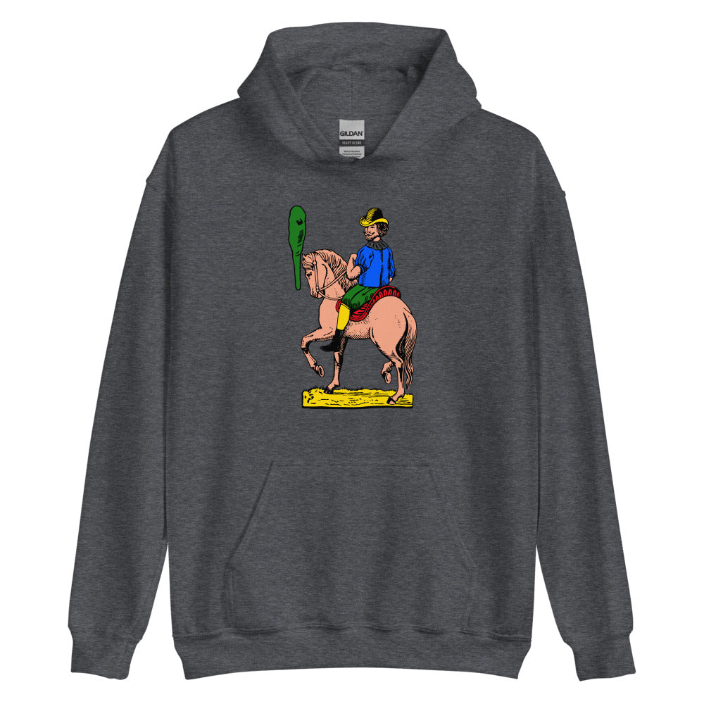 Sicilian Horse of Clubs / Cavaliere Di Bastoni Men’s Hoodie