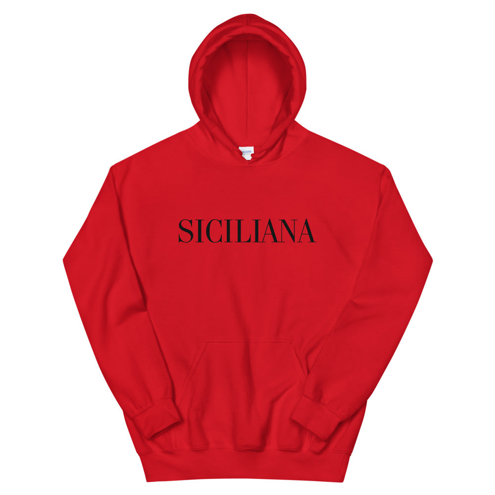 Siciliana Black Logo Women's Hoodie