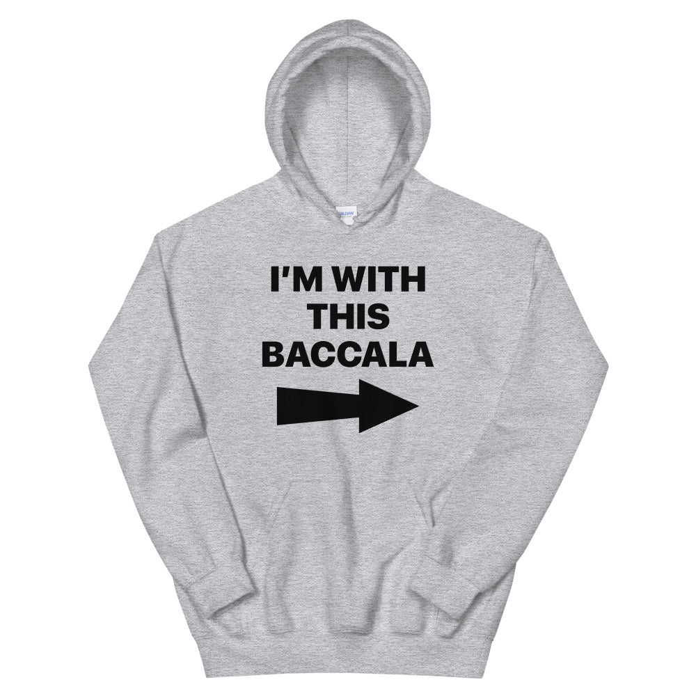 Baccala Black Font Men's Hoodie