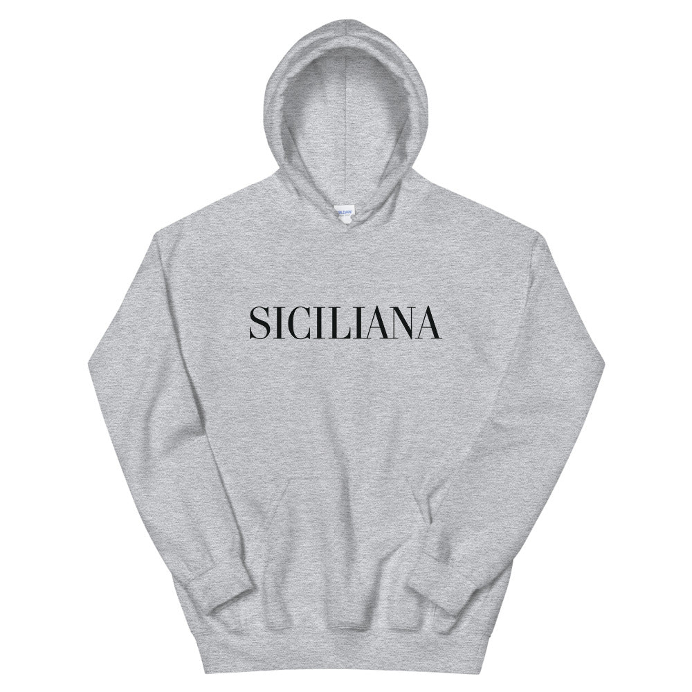 Siciliana Black Logo Women's Hoodie