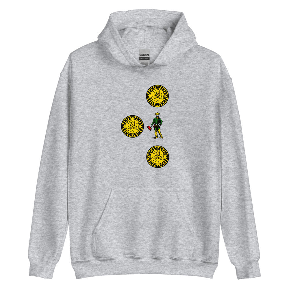 Sicilian Three of Coins / Tre Di Denari Women’s Hoodie