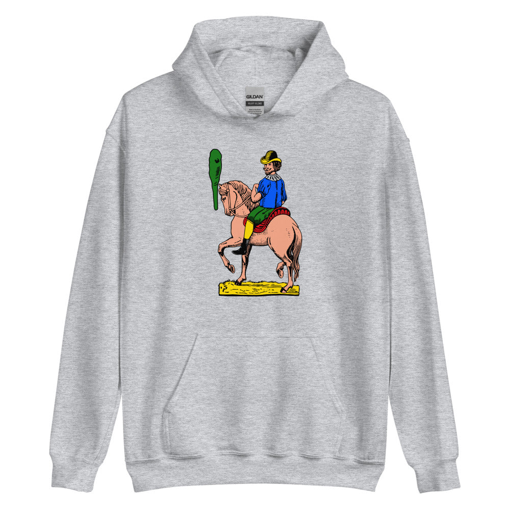 Sicilian Horse of Clubs / Cavaliere Di Bastoni Men’s Hoodie