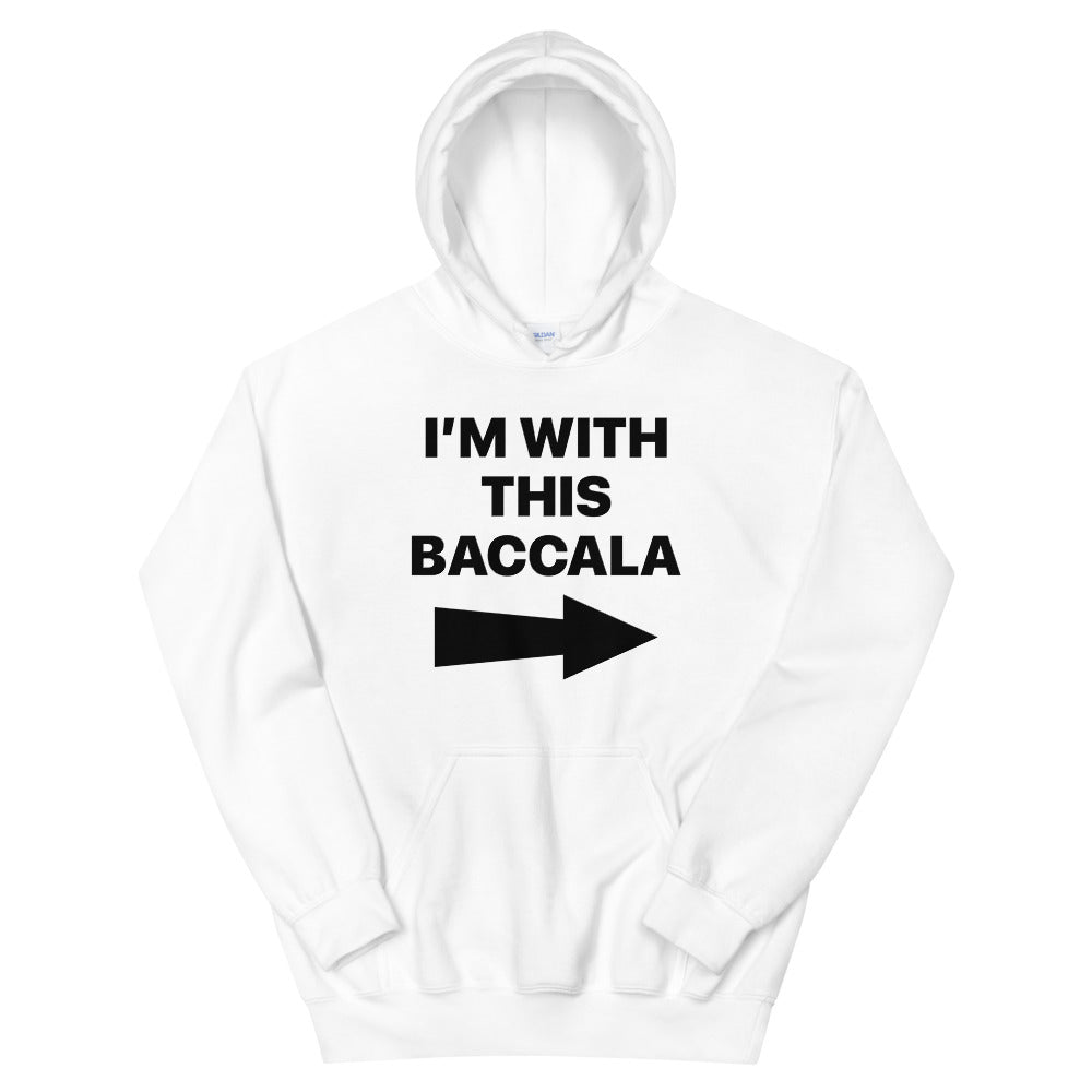 Baccala Black Font Men's Hoodie