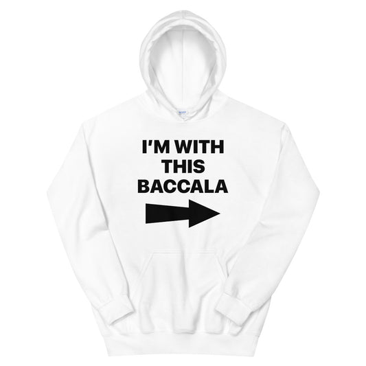 Baccala Black Font Men's Hoodie