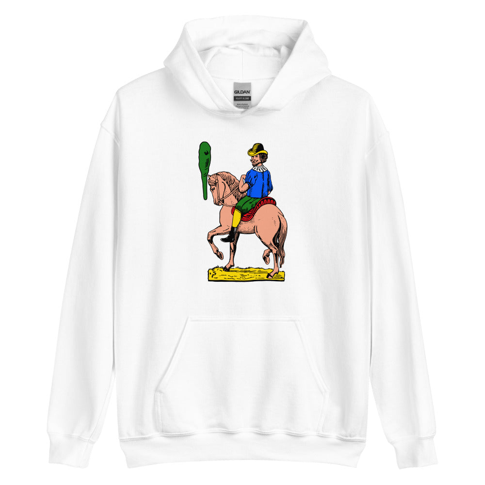 Sicilian Horse of Clubs / Cavaliere Di Bastoni Men’s Hoodie