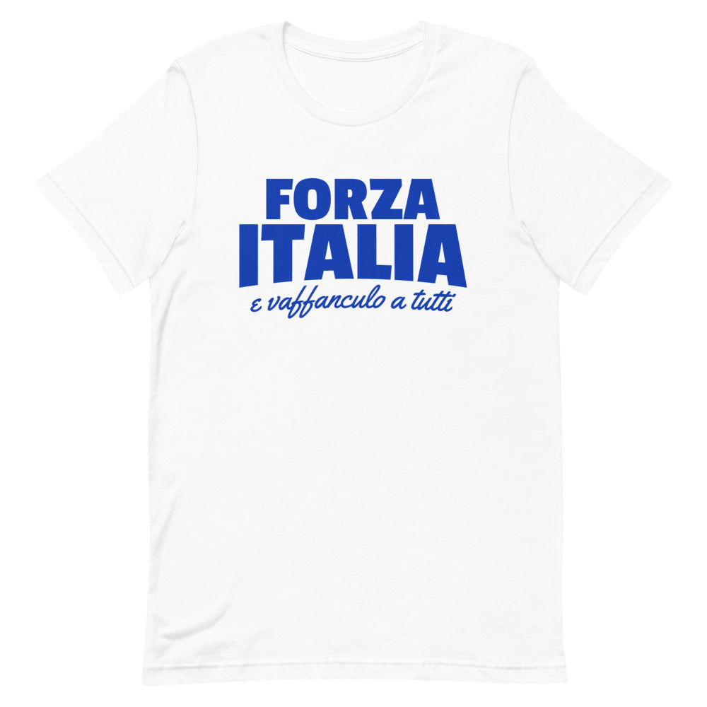 Forza Italia e Vaffanculo a Tutti Blue Logo Men's T-Shirt