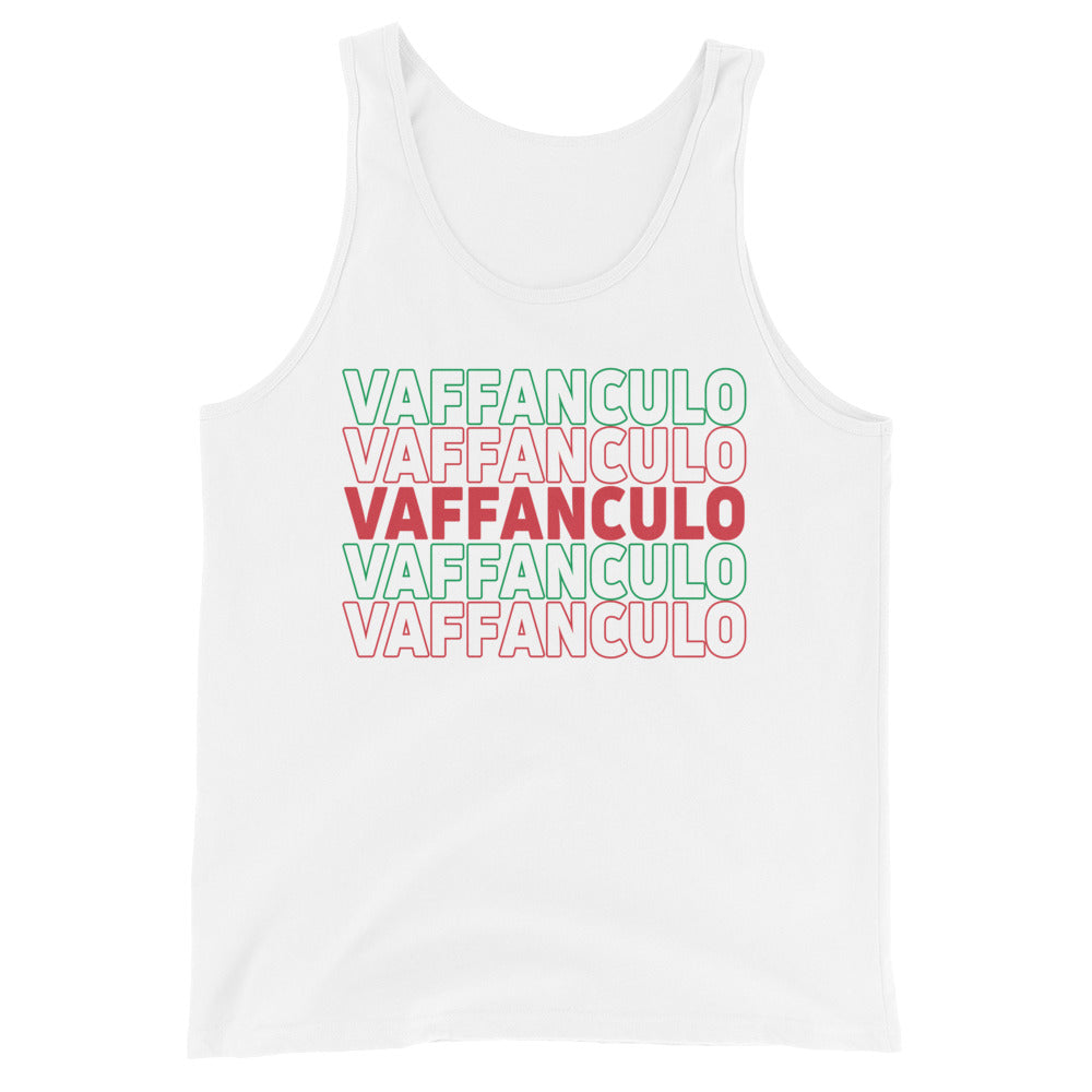 Vaffanculo Men's White Tank Top