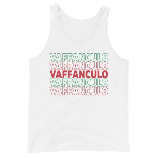 Vaffanculo Men's White Tank Top