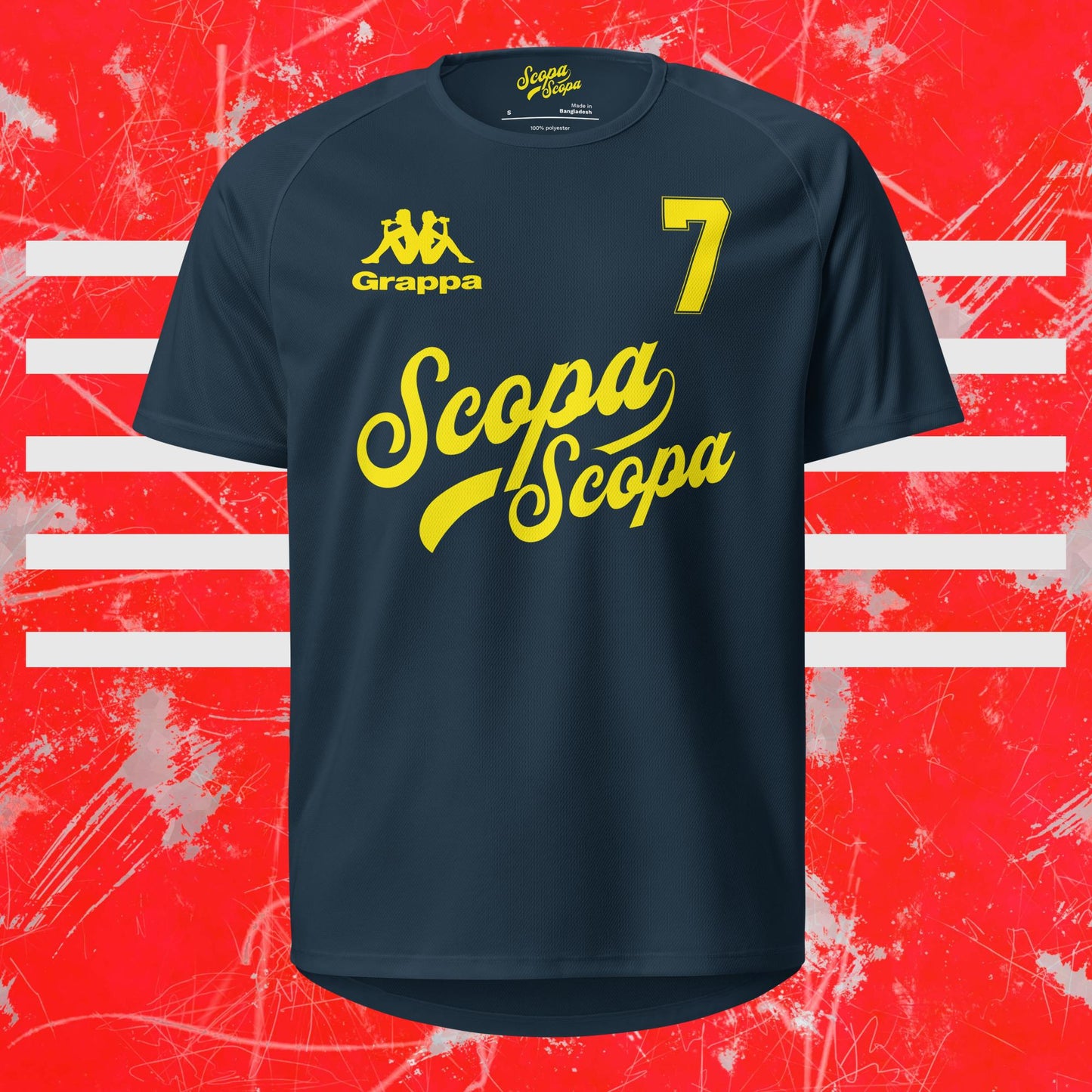 Yellow Sette Bello Scopa Scopa Football (Soccer) Jersey