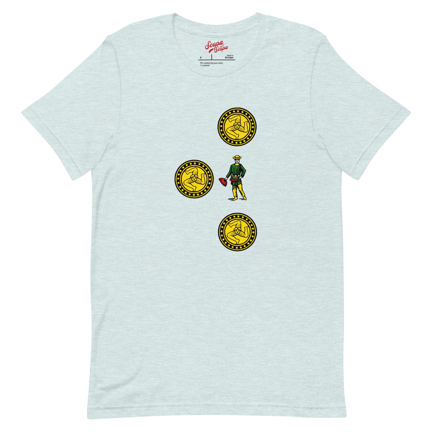 Sicilian Three of Coins Men's T-Shirt