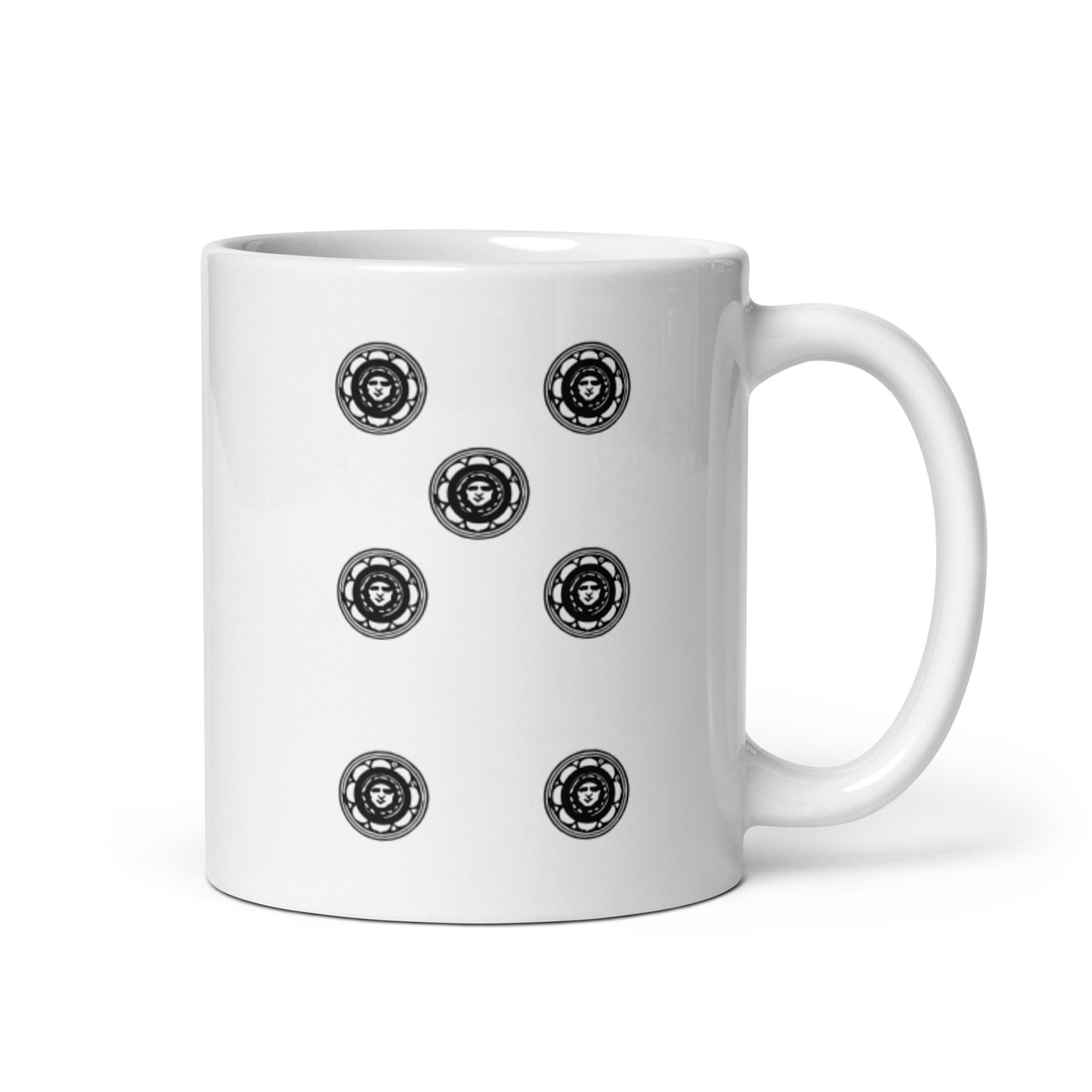 Sette Bello Silhouette Collection - White Glossy Mug