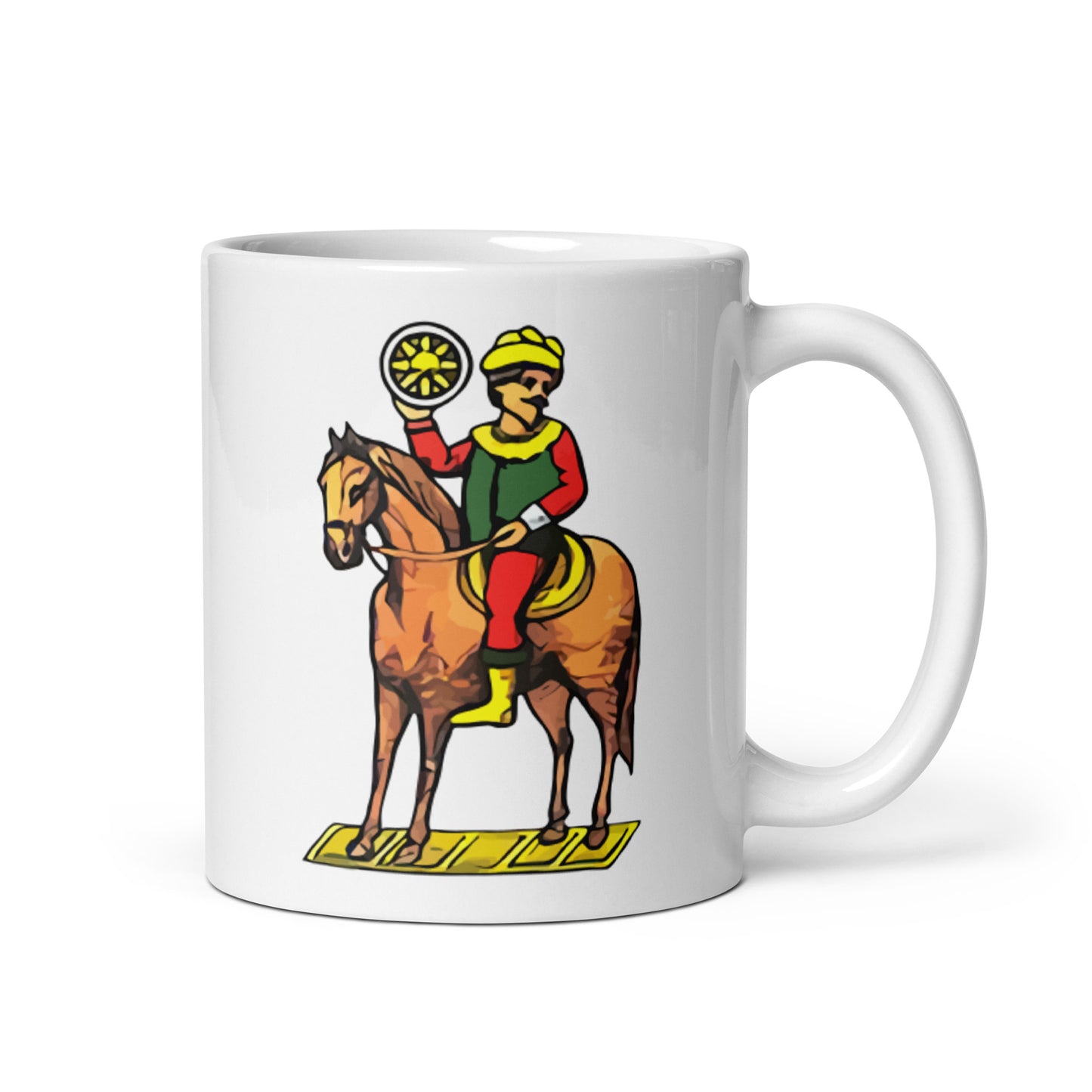 Il Cavaliere Di Denari Vintage Collection - White Glossy Mug