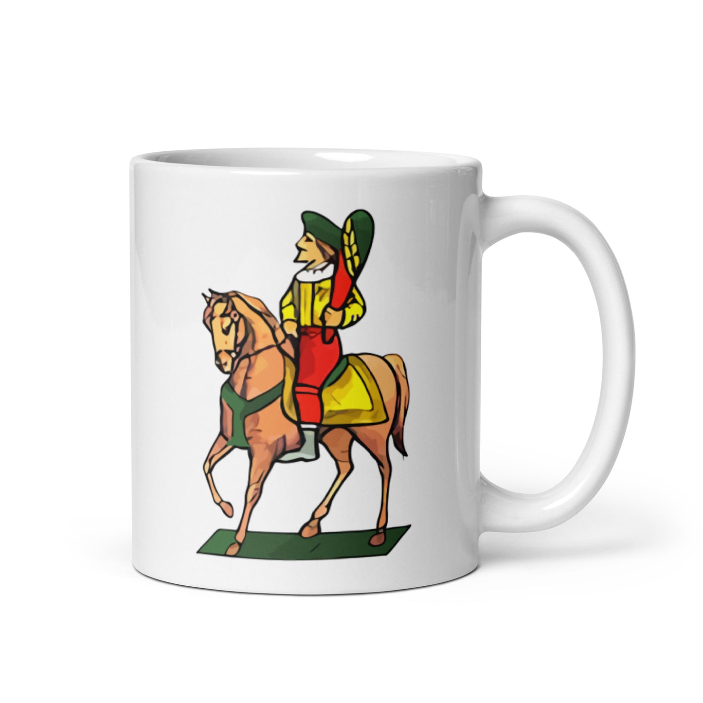 Il Cavaliere Di Bastoni Vintage Collection - White Glossy Mug