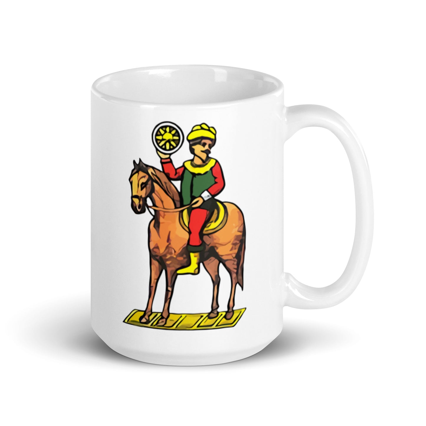 Il Cavaliere Di Denari Vintage Collection - White Glossy Mug