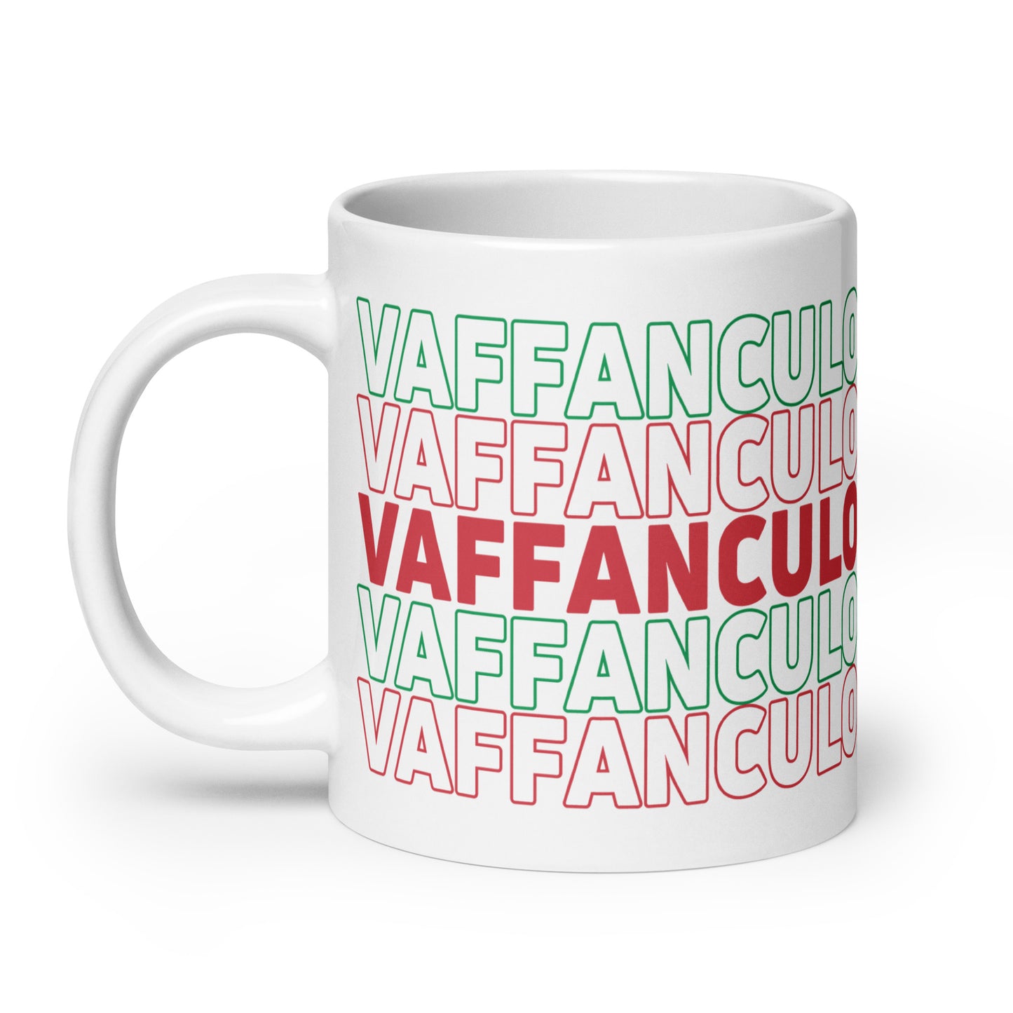 Vaffanculo White glossy mug