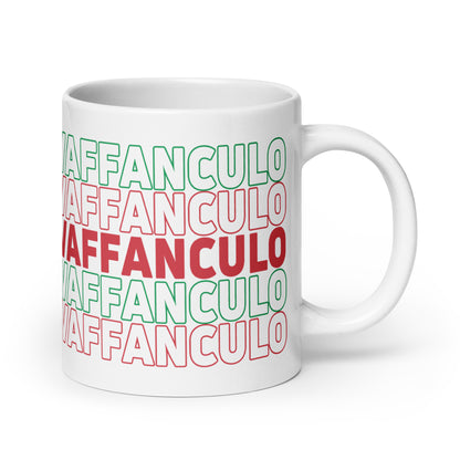 Vaffanculo White glossy mug