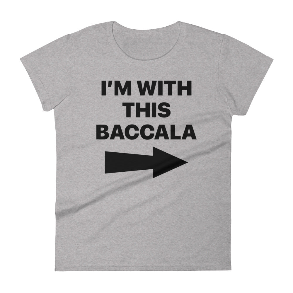 Baccala Black Font Women's T-Shirt